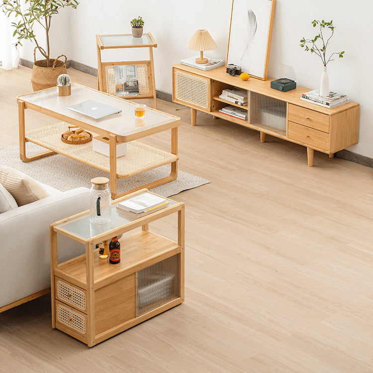 サイドテーブル ナイトテーブル コンパクト 引き出し収納 キャスター