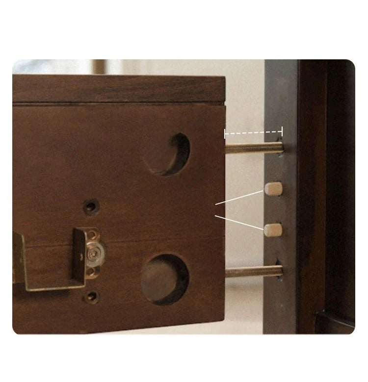 無垢材とスギ材使用のスタイリッシュベッド - あなたの寝室にぴったりのクラシックデザイン hsxz-2158