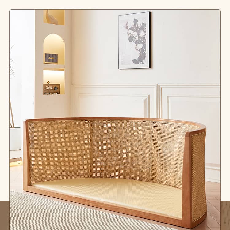 ソファベッド リゾートソファー デイベッドラタン材＆天然木材htzm-1505