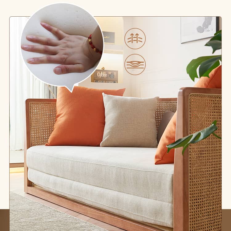 ソファベッド リゾートソファー デイベッドラタン材＆天然木材htzm-1505