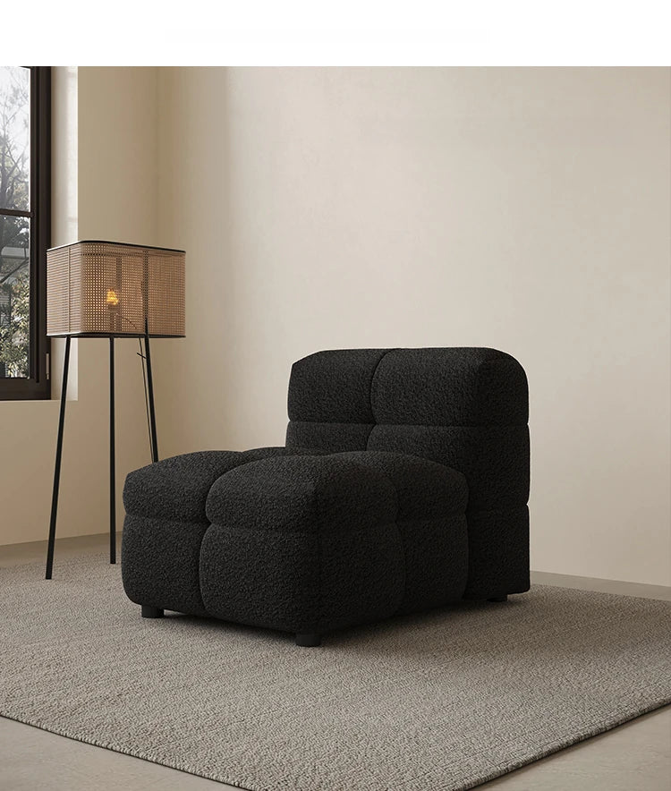 モダンシープボアソファー | ダウン・パイン・オーク素材 | スタイリッシュなリビング空間を演出する最高の座り心地 hxy-5160