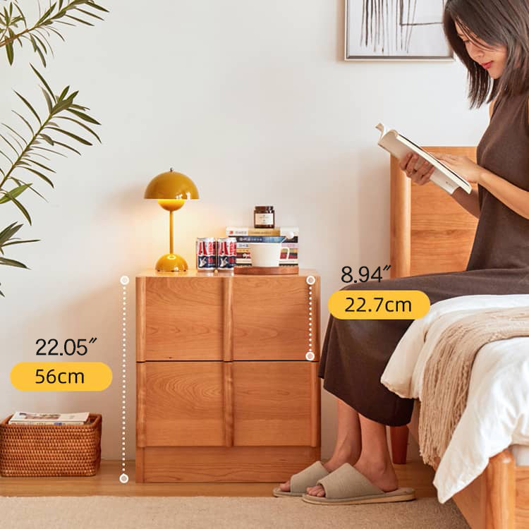 チェリー材多層板 キャビネット チェスト収納｜高品質収納 省スペース