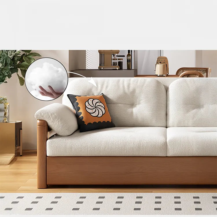 ソファー ベージュ シェニール シリコンフィル アッシュ材 パイン hyt-3778