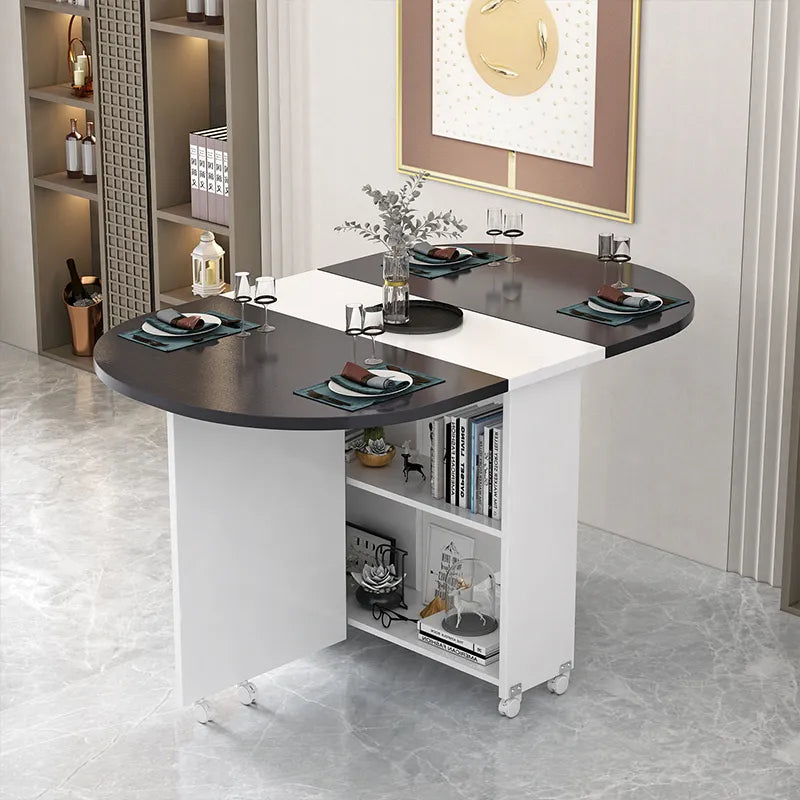 テーブル ホワイト ダークブラウン カラー1 カラー2  hzyl-3476