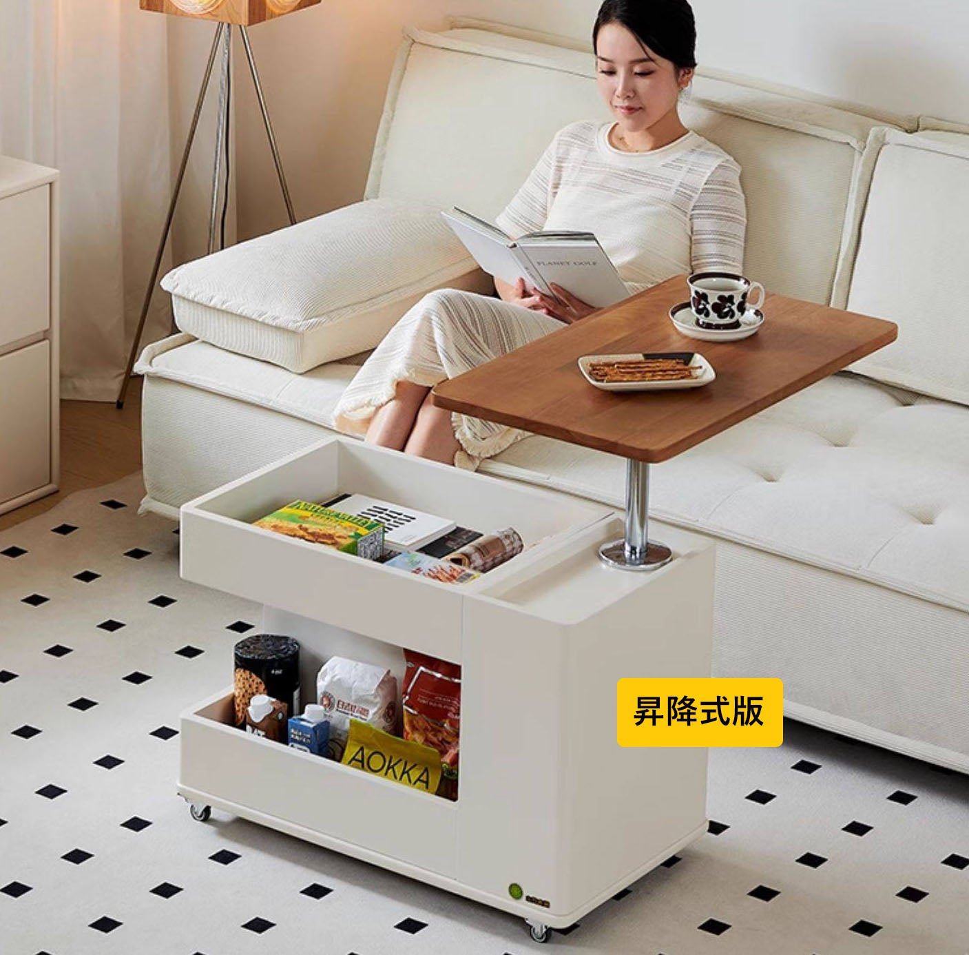 3WAY サイドテーブル 折りたたみ式 ローテーブルダイニングテーブル