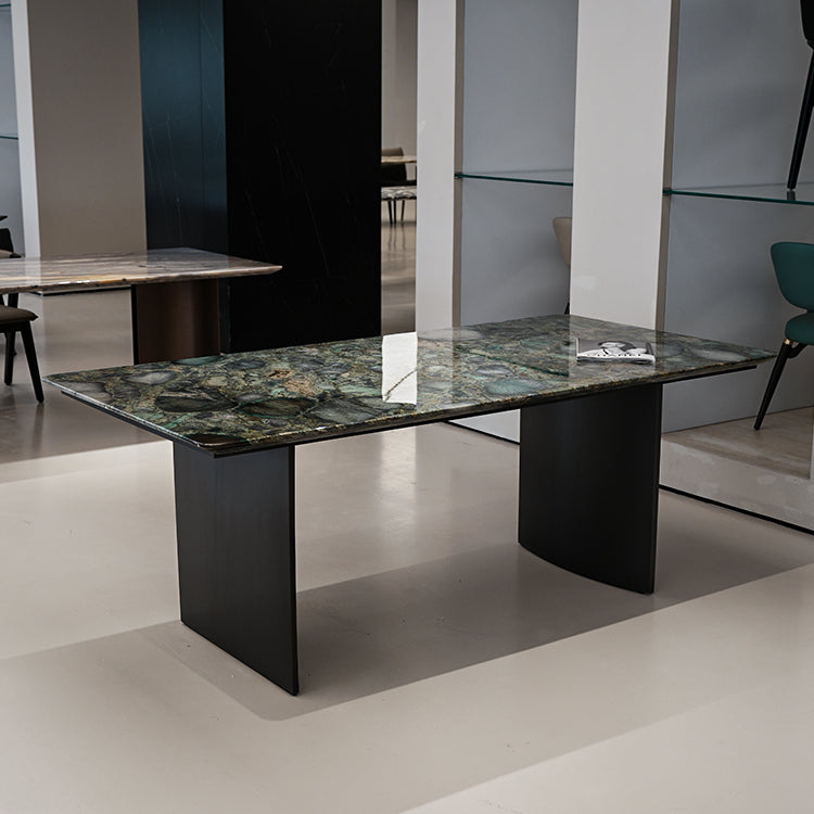 ダイニングテーブル 天然大理石 幅200cm 金属脚 ラグジュアリー jrjj-6389