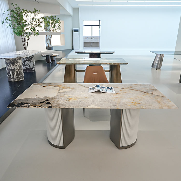 天然大理石 ダイニングテーブル　北欧デザイン高級家具jrjj-6618