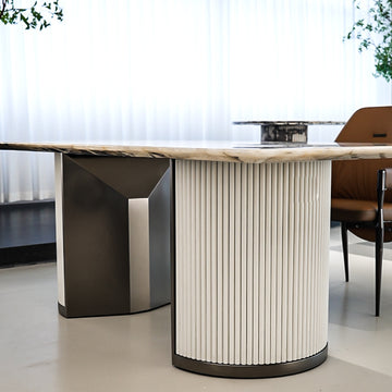 天然大理石 ダイニングテーブル　北欧デザイン高級家具jrjj-6618