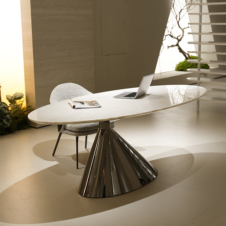 天然大理石 楕円形テーブル ティノスグリーン センターテーブル 天然