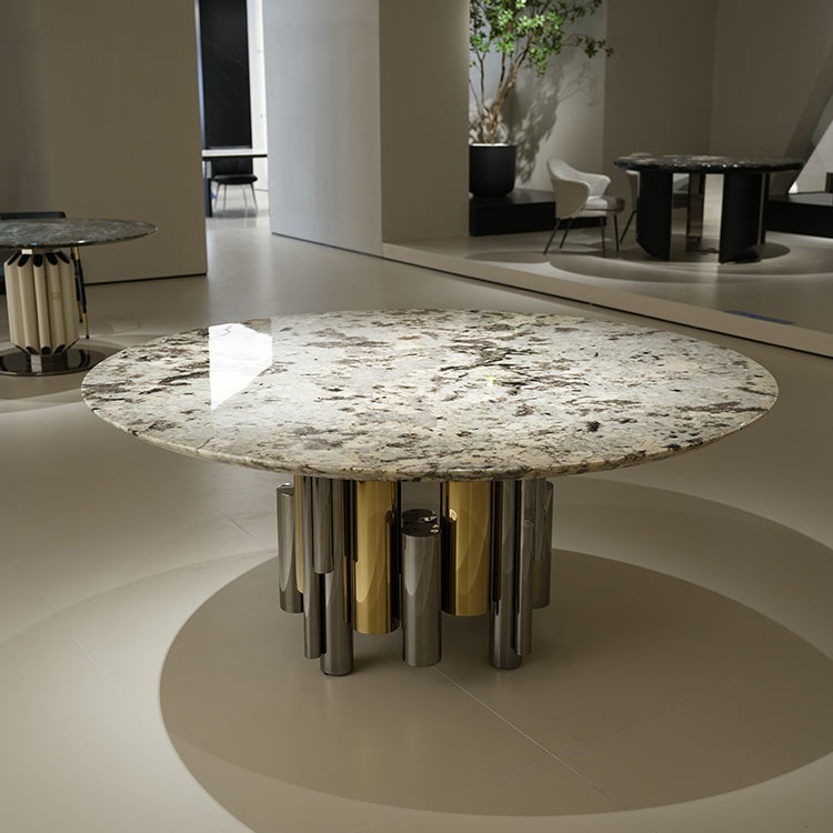 【専用】曲線デザイン 大理石テーブル おしゃれな 楕円形天然大理石テーブル ホテルライク高級輸入家具 jrjj-6622