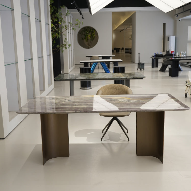 ダイニングテーブル 天然大理石 幅200cm　jrjj-6636