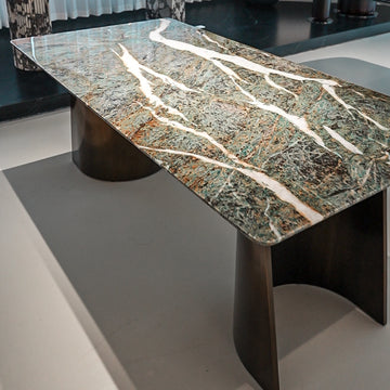 天然大理石テーブル　ダイニング空間の主役　高級輸入家具jrjj-6637