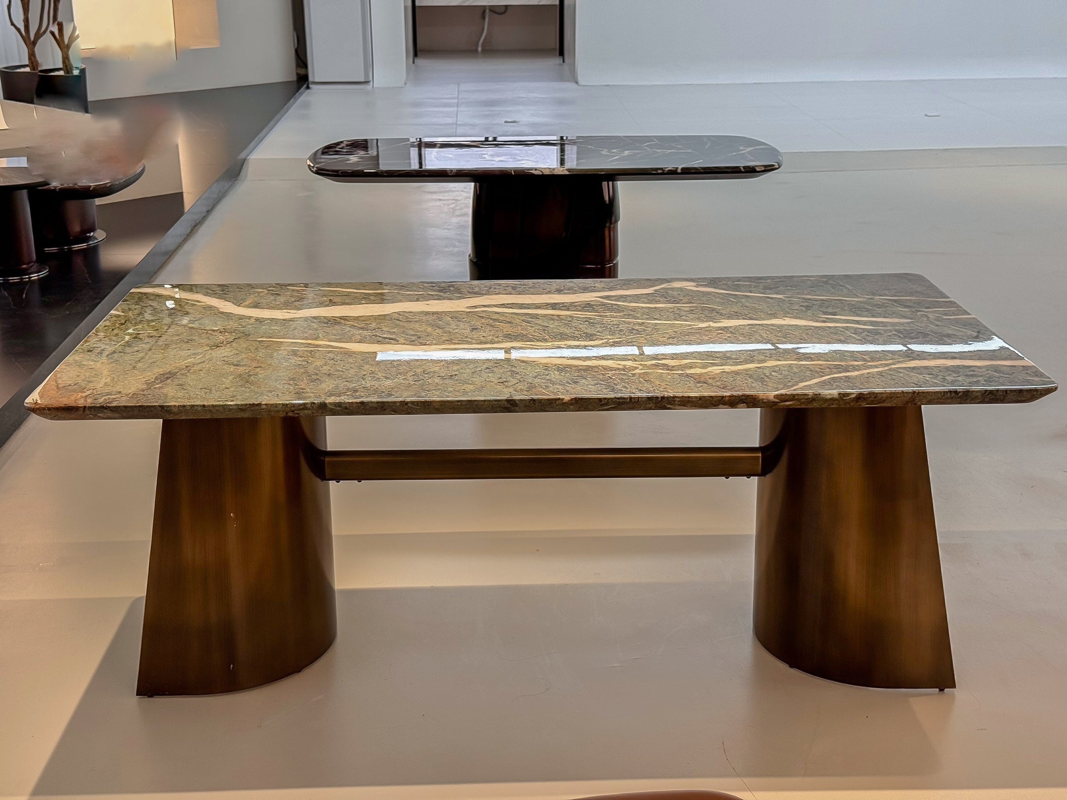 天然大理石テーブル ダイニング空間の主役 高級輸入家具jrjj-6637