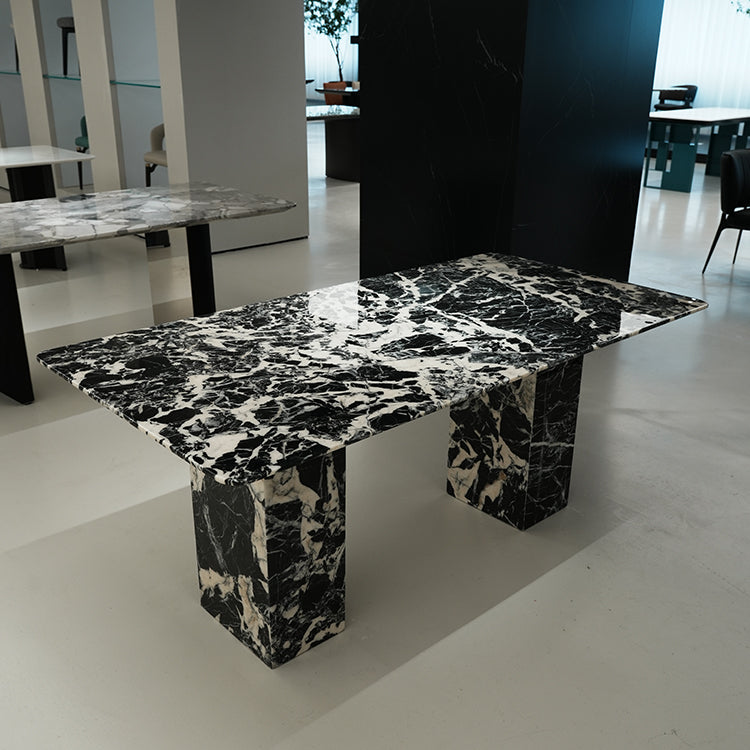 希少ブルガリ模様天然大理石 ダイニングテーブルホテルライク海外輸入
