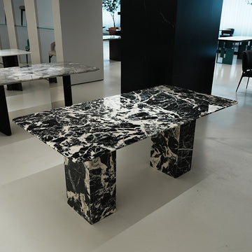 希少ブルガリ模様天然大理石　ダイニングテーブルホテルライク海外輸入家具jrjj-6688