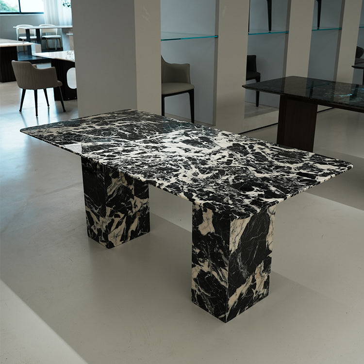 希少ブルガリ模様天然大理石　ダイニングテーブルホテルライク海外輸入家具jrjj-6688
