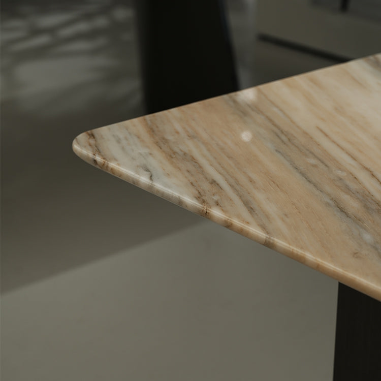 【高級家具】天然大理石テーブル｜重厚感×洗練デザイン　jrjj-6697