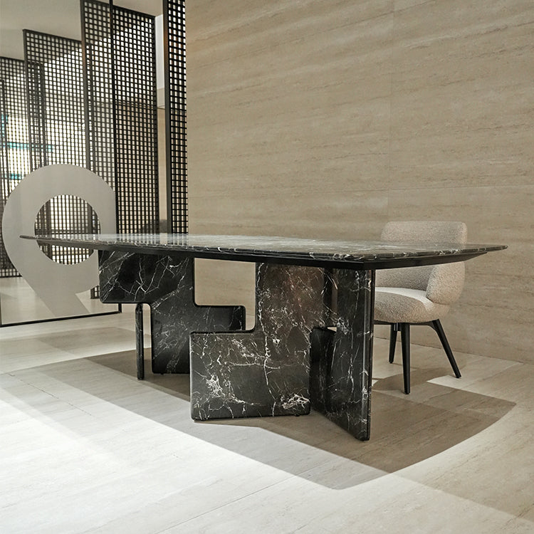 天然大理石ダイニングテーブル 幅250cm高級輸入家具 ホテルライク