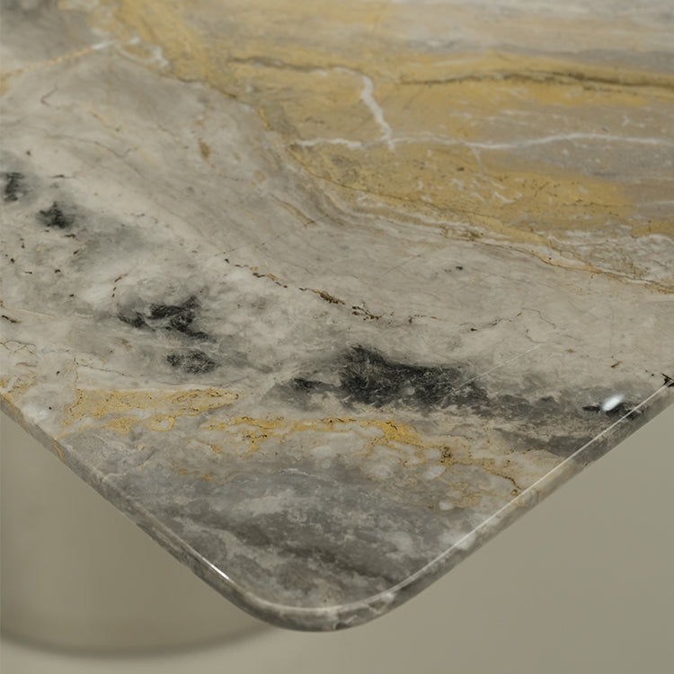 希少天然大理石テーブル　ダイニングテーブル　おしゃれな海外輸入家具jrjj-6739