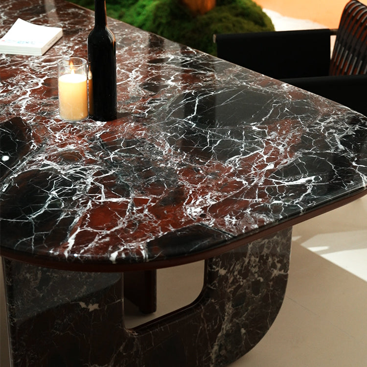 天然大理石 希少模様ダイニングテーブルホテルライク海外輸入家具jrjj-6751