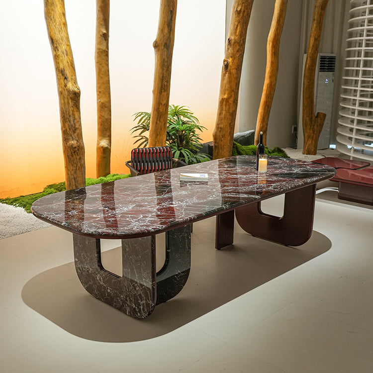 天然大理石 希少模様ダイニングテーブルホテルライク海外輸入家具jrjj-6751