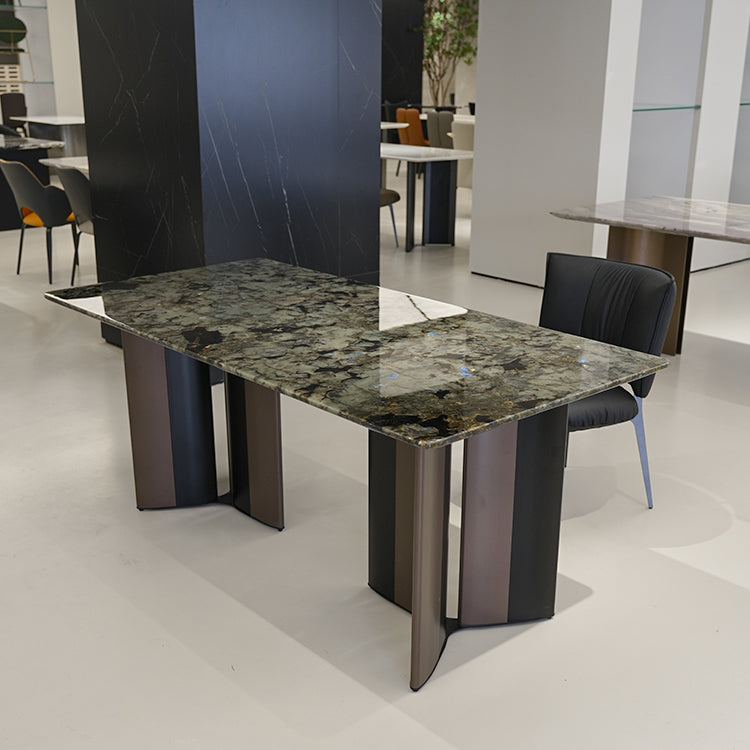 ダイニングテーブル 天然大理石 幅180cm 長方形 ラグジュアリー モダン　jrjj-6765