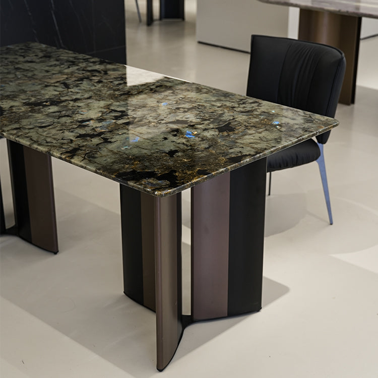 ダイニングテーブル 天然大理石 幅180cm 長方形 ラグジュアリー モダン