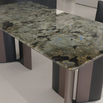 ダイニングテーブル 天然大理石 幅180cm 長方形 ラグジュアリー モダン　jrjj-6765