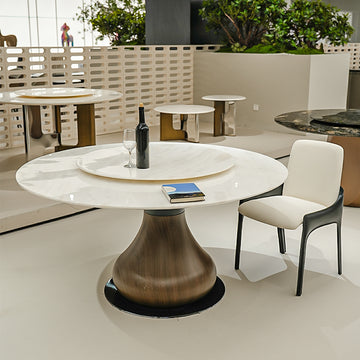 天然大理石丸テーブル　おしゃれなダイニングテーブル　円形テーブルjrjj-6766