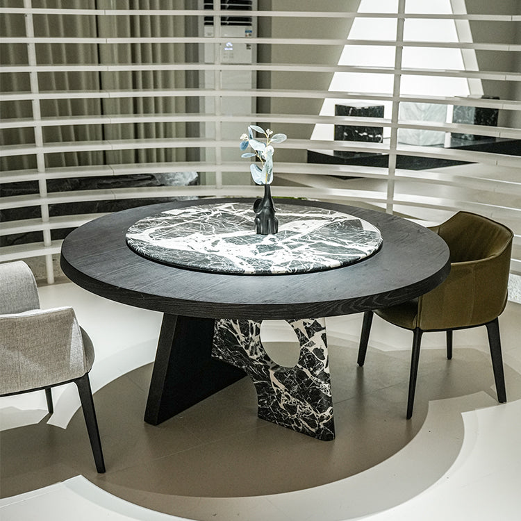 天然大理石　丸テーブル　ダイニングテーブル　大理石豪華高級ホテルライクスタイルjrjj-6781