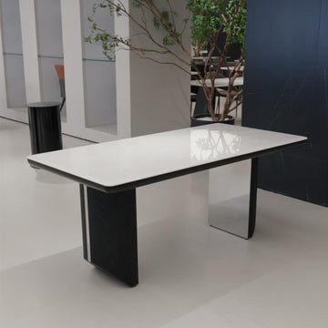 天然大理石ダイニングテーブル　 金属脚フレーム　jrjj-6801