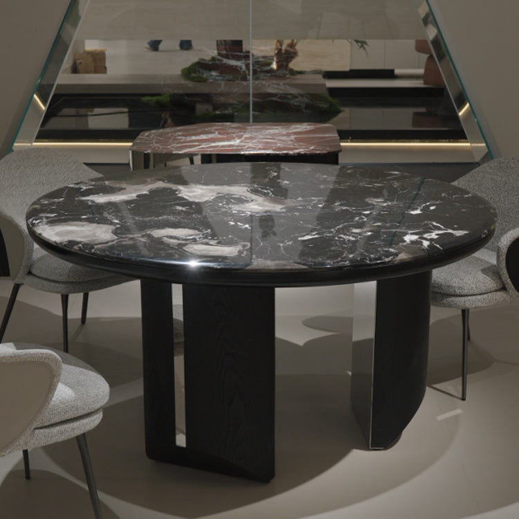 おしゃれな 楕円形天然大理石テーブル ホテルライク高級輸入家具 jrjj-6622
