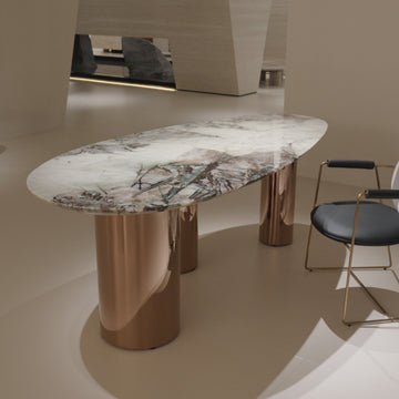 ダイニングテーブル 天然大理石 幅220cm  jrjj-696