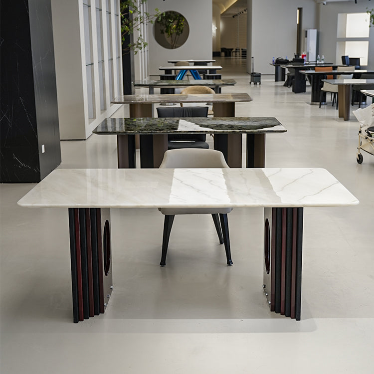 天然大理石 ダイニングテーブル 幅180cm 高層マンションモダンインテリアjrjj-A53