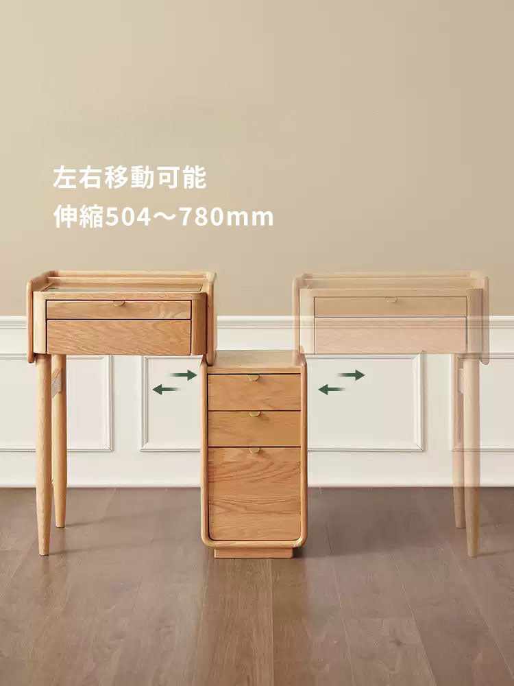 ドレッサー 無垢材使用 幅78cm y-L9051/k7052