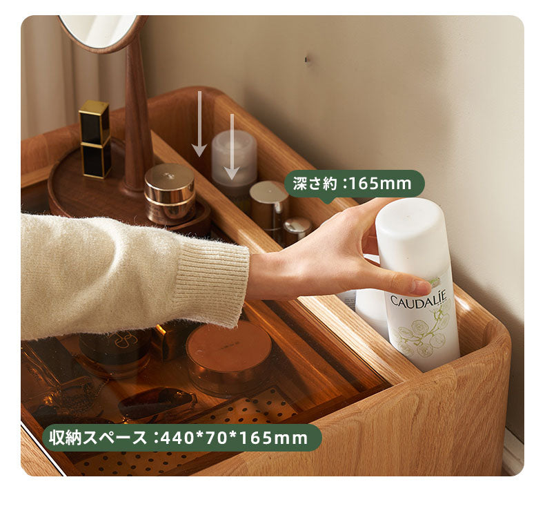 ドレッサー 無垢材使用 幅78cm y-L9051/k7052