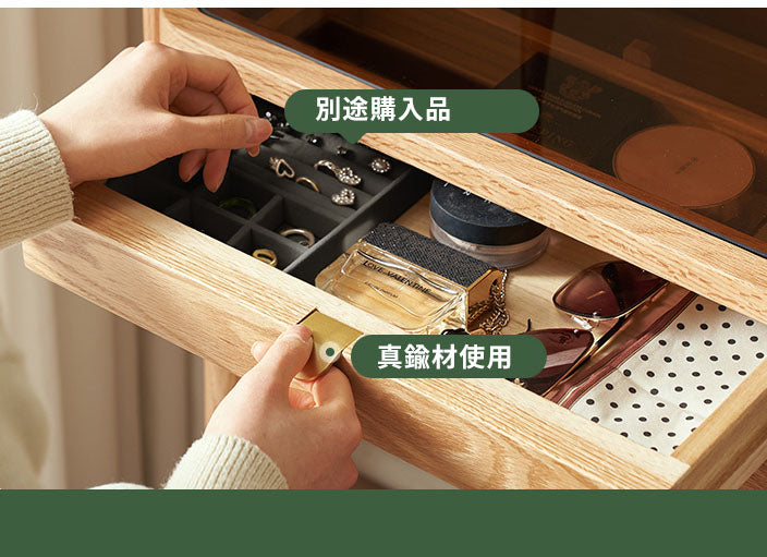 ドレッサー 無垢材使用 幅78cm y-L9051/k7052
