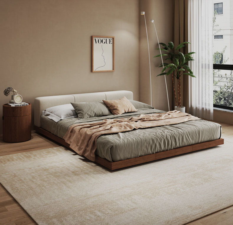 ローベッド　ステージベッド　天然木製フレーム　　mfs-1807