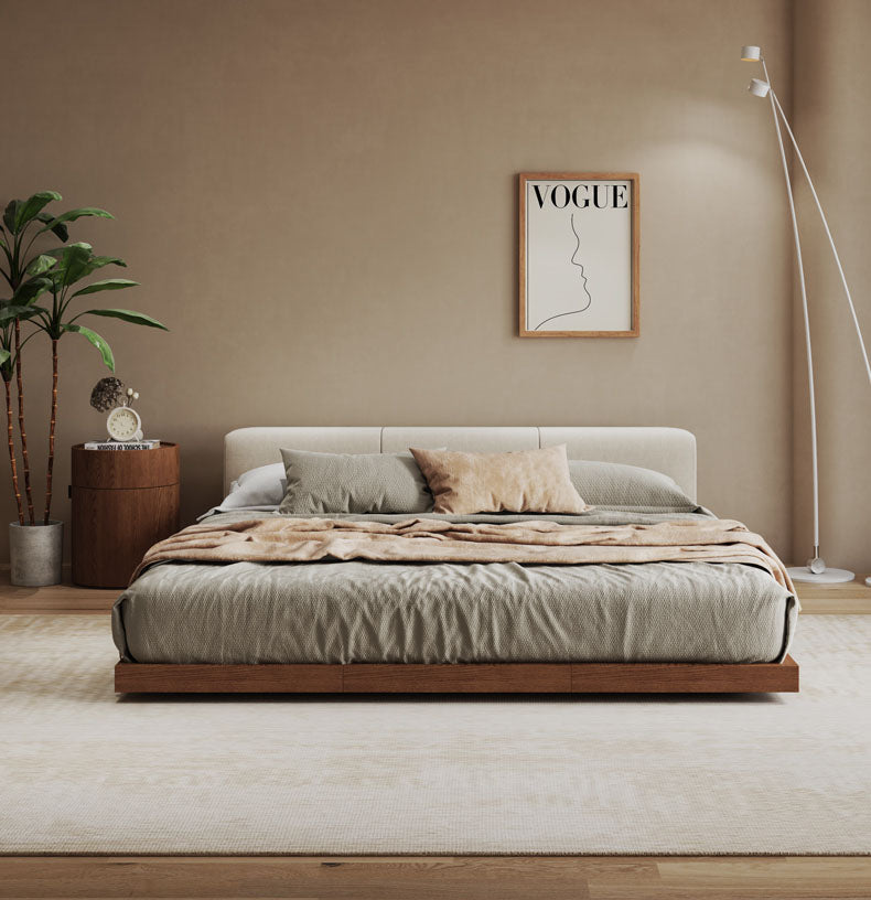 ローベッド　ステージベッド　天然木製フレーム　　mfs-1807