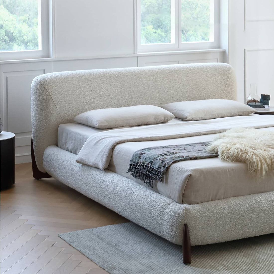 パイン材＆アクリル＆アッシュ材使用の快適　ベッド my-375 - BestKagu