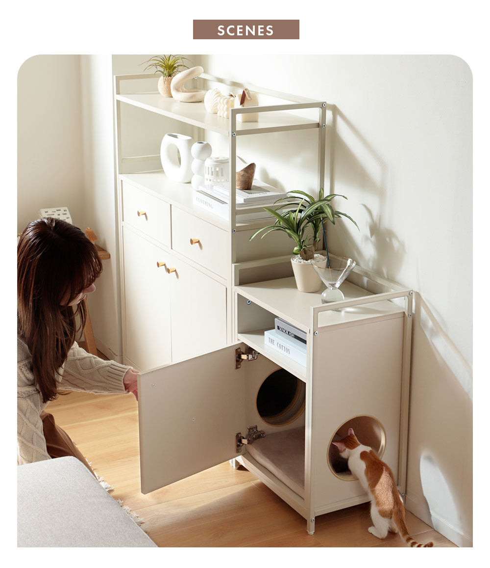 在庫品】キャットウォーク 猫と暮らし家具 ラック収納 キャビネットsgo