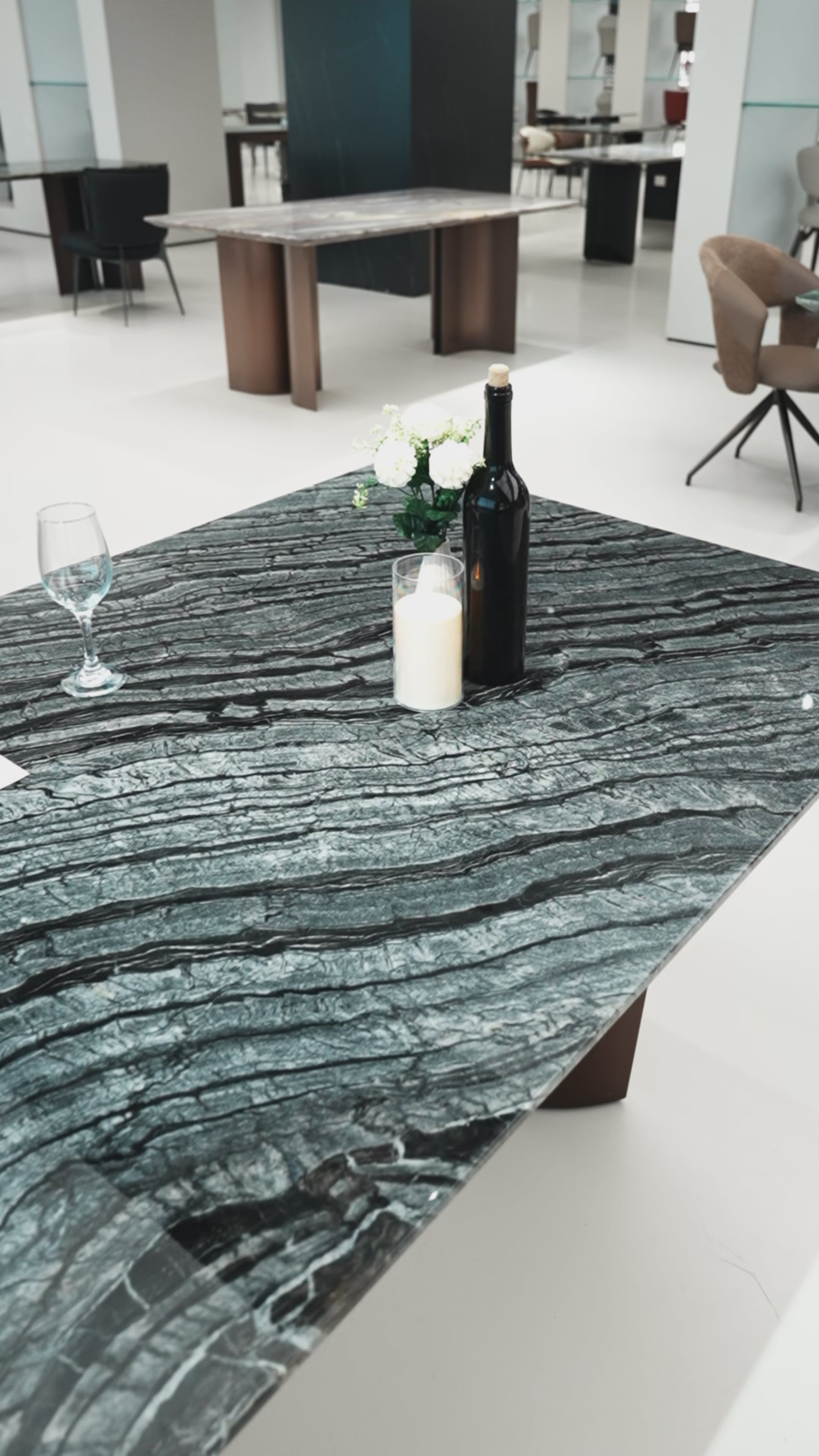 天然大理石 幅200cmダイニングテーブル jrjj-6633