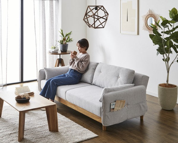 在庫品】ソファベッド ノイン ファブリック [2カラー]