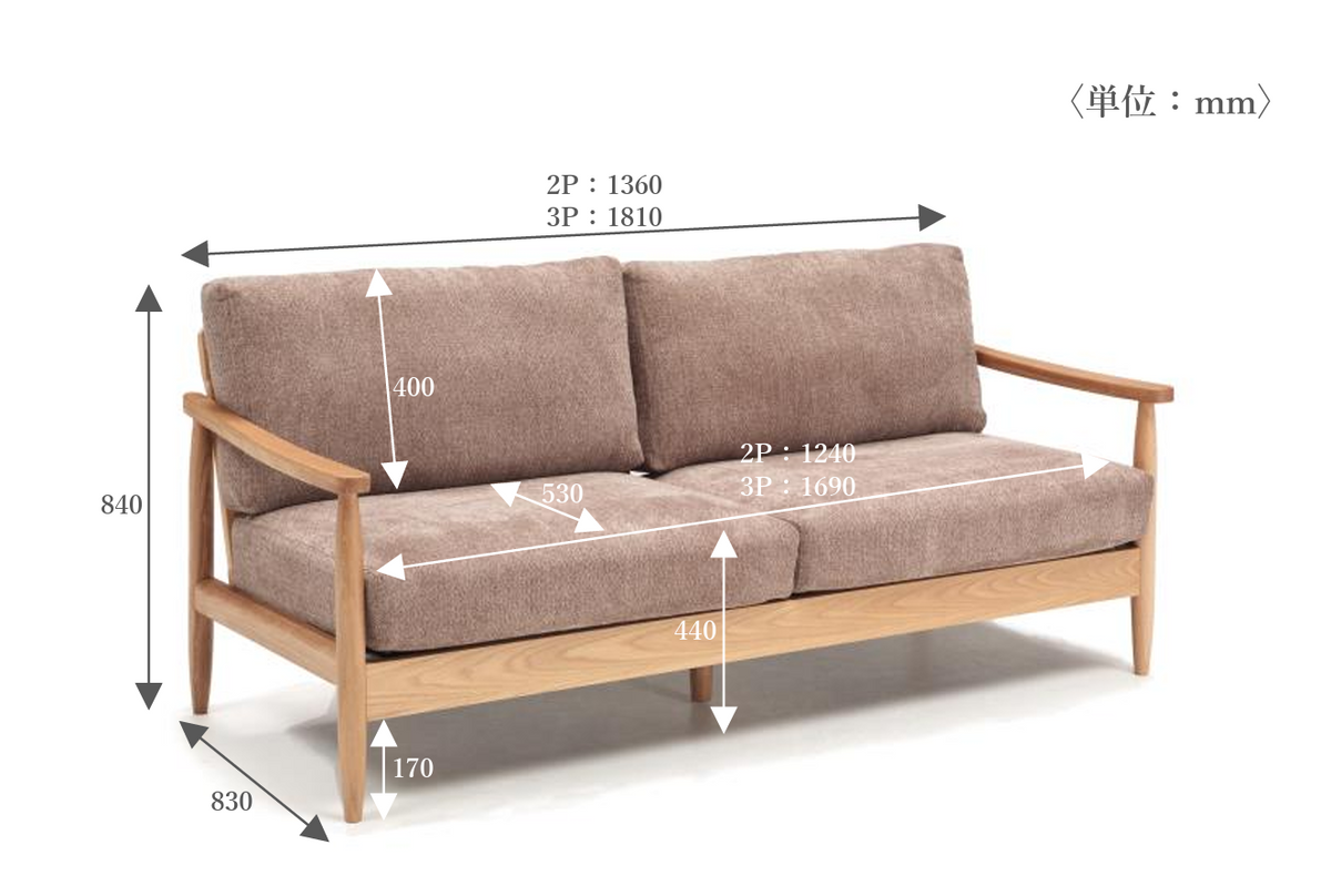 【在庫品】 ソファ ファブリック 北欧 カラー2タイプ sup-12623265