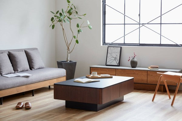 在庫品】リビングテーブル大容量コーヒーテーブル 120サイズ 4色対応