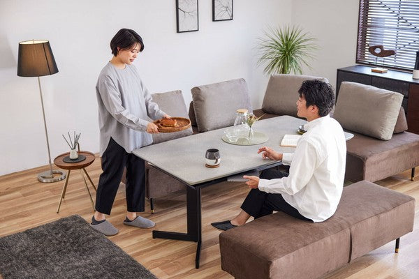 在庫品】ダイニングテーブル、リビングテーブル傷・汚れに強いメラミン