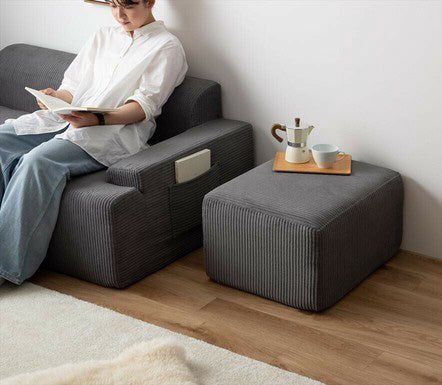 在庫品】2人掛 3人掛けソファ コーデュロイ生地のローソファー 完成品