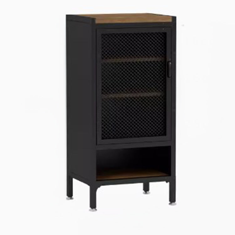 収納家具 ロッカーキャビネット 玄関収納スチール＆木目調 異素材