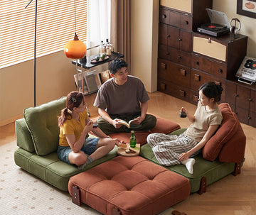 1人掛けソファベッド 折りたたみ組み合わせ自由なコーデュロイ生地張りソファ おしゃれな部屋におすすめ ysys-10025