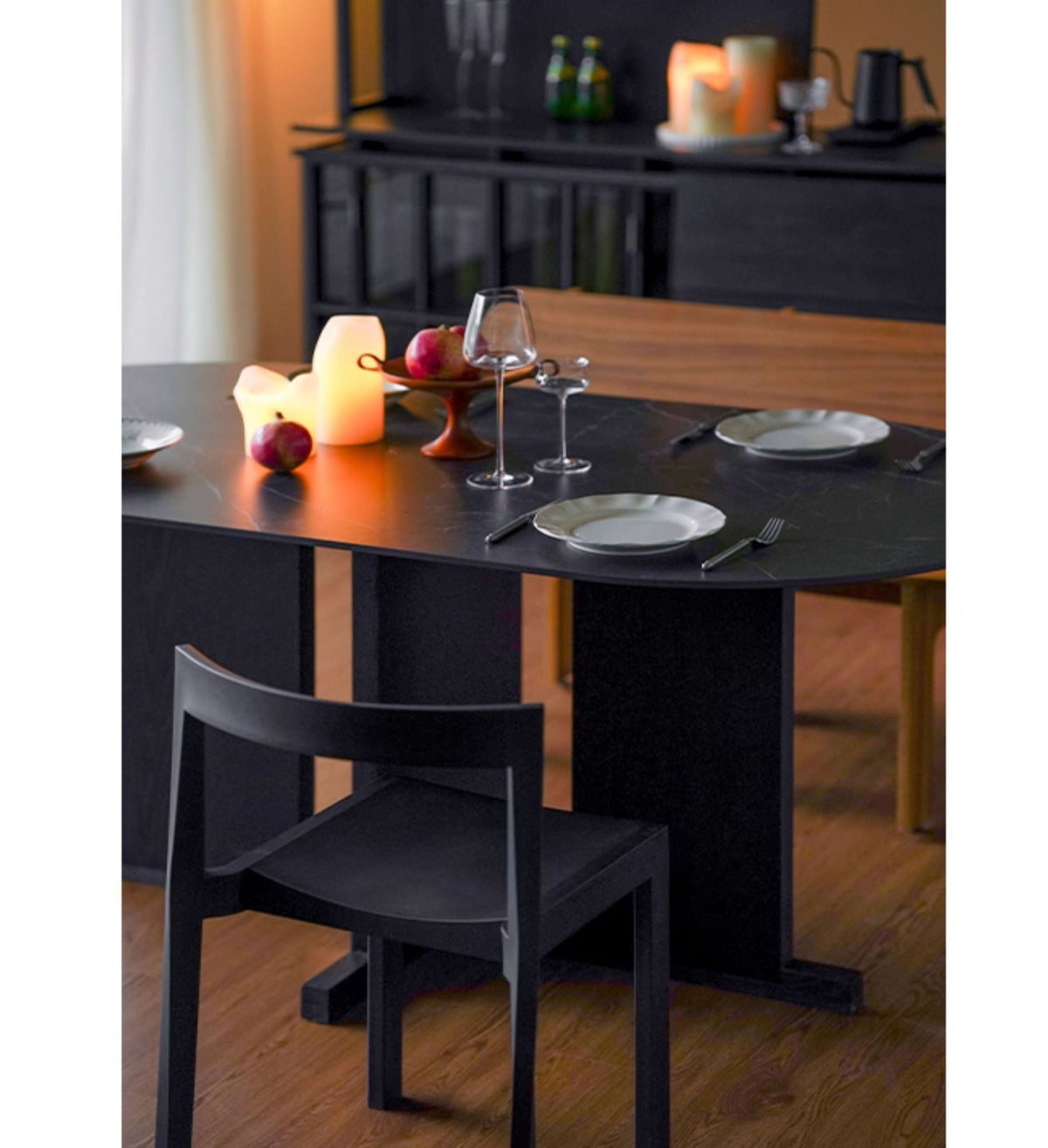 ダイニングテーブル　セラミック天板+木製フレーム　ナチュラル＆北欧モダンデザイン　zhiyin-002